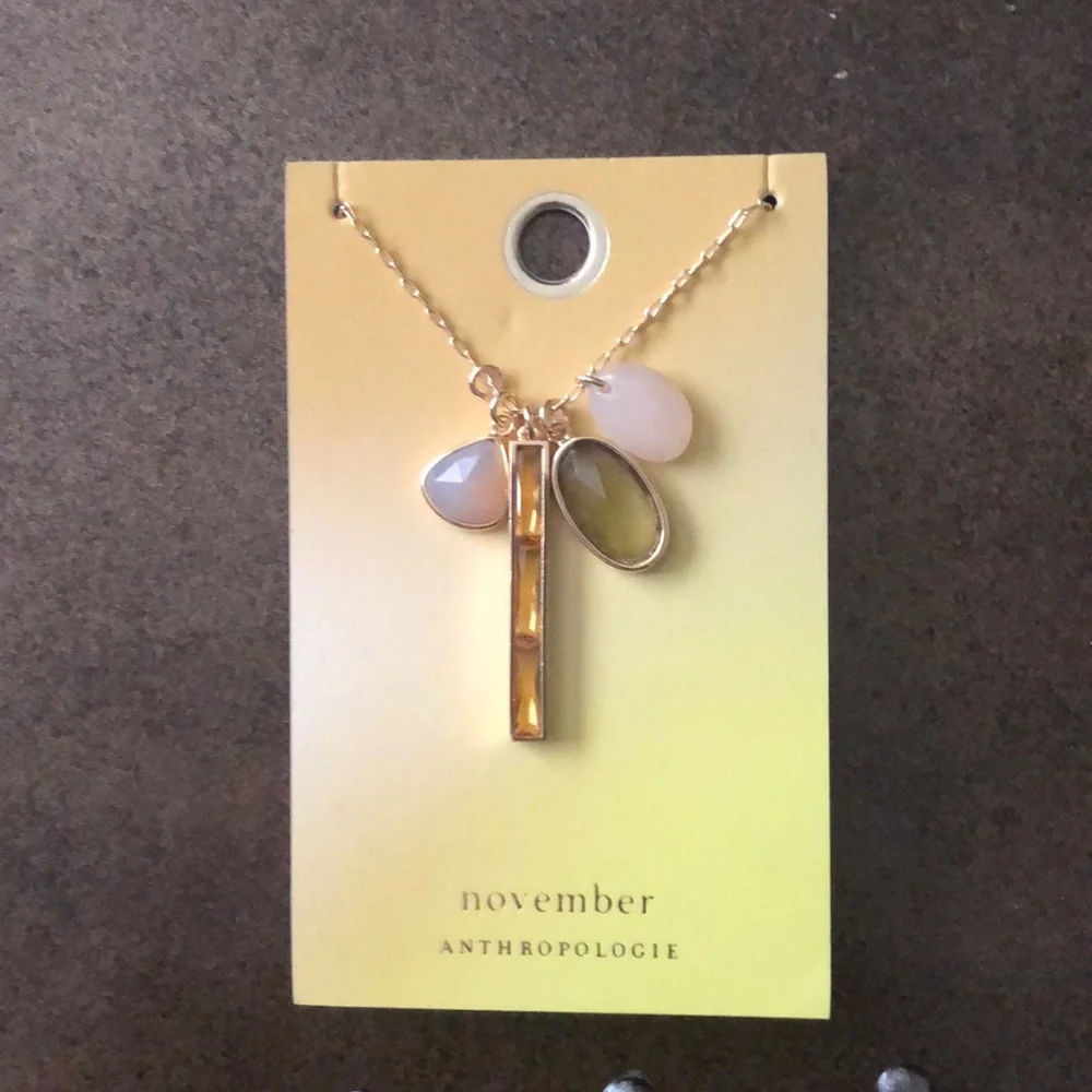 Anthropologie Birthstone November Necklace - Picture 3 of 5